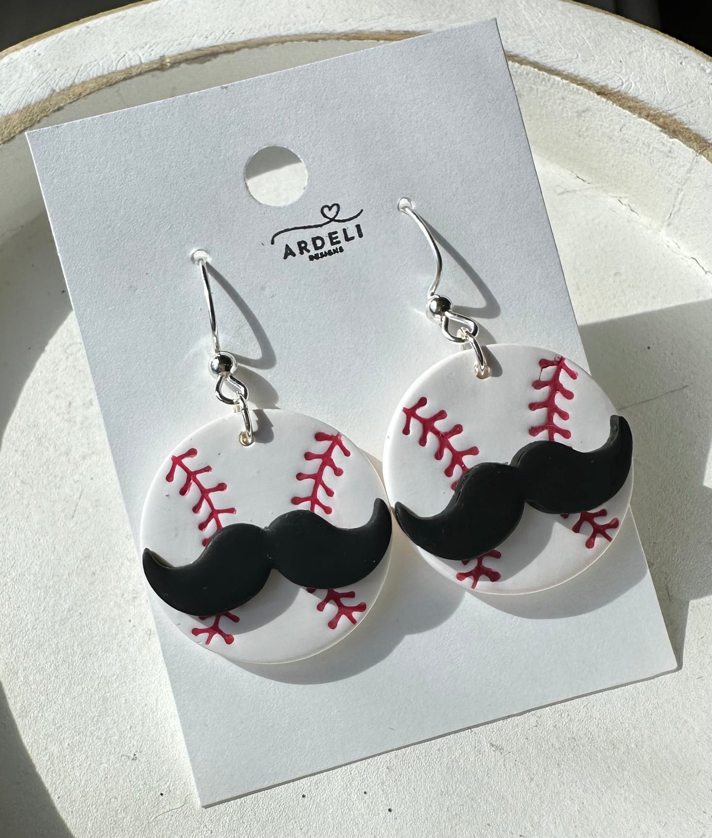 “Play Ball” Mr Red Legs Inspired Dangle Earrings